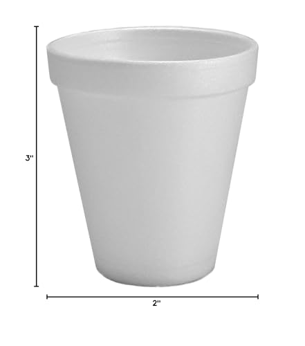 Dart 6J6 2.9"" Top & 1.8"" Bottom Diameter, 3.3"" Height, White Foam Cup, 6 oz Capacity (4 Pack of 25) - Image 2